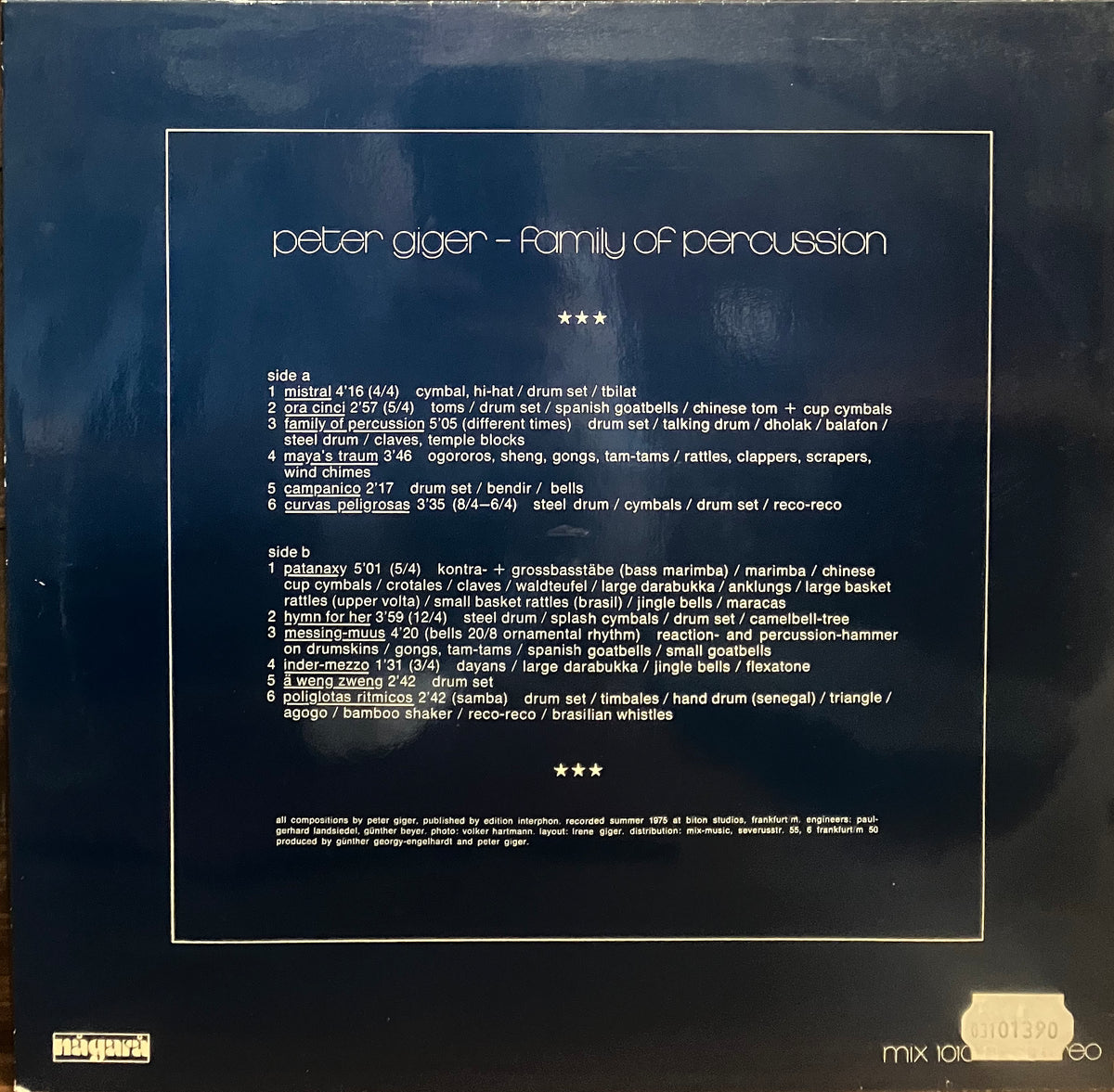 Peter Giger / Family Of Percussion