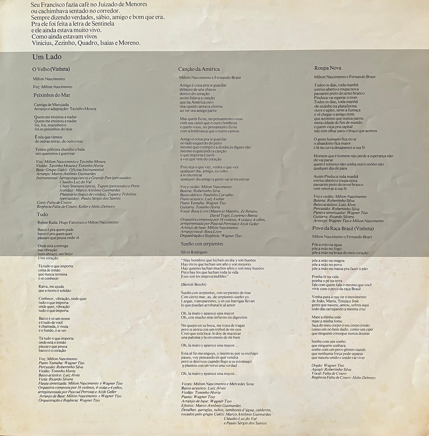 Milton Nascimento / Sentinela