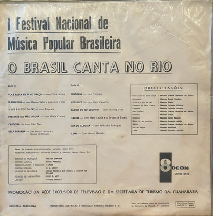 Various / 1º Festival Nacional Música Popular Brasileira – O Brasil Canta No Rio