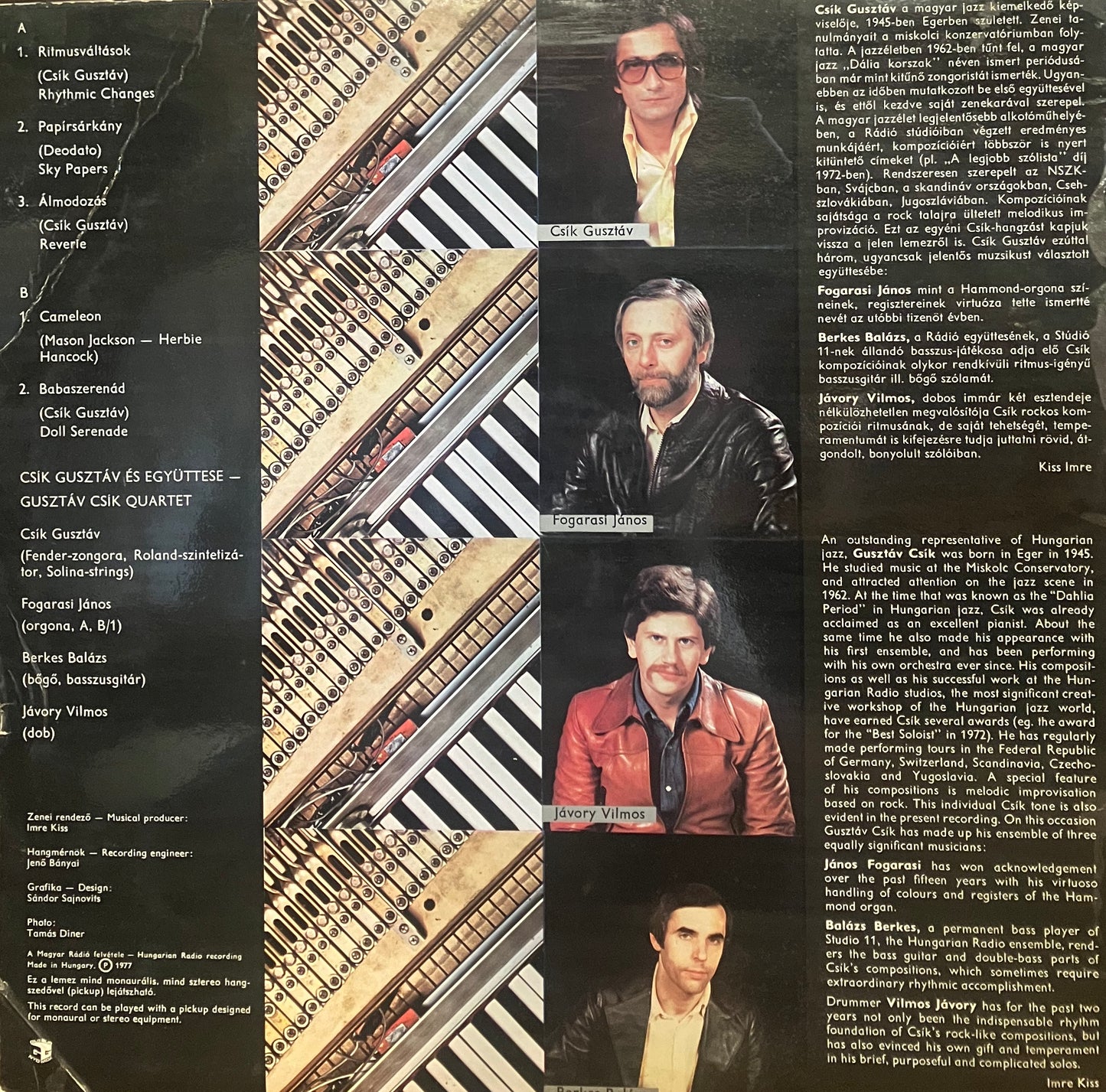 Gusztáv Csík Quartet / Csík Gusztáv És Együttese