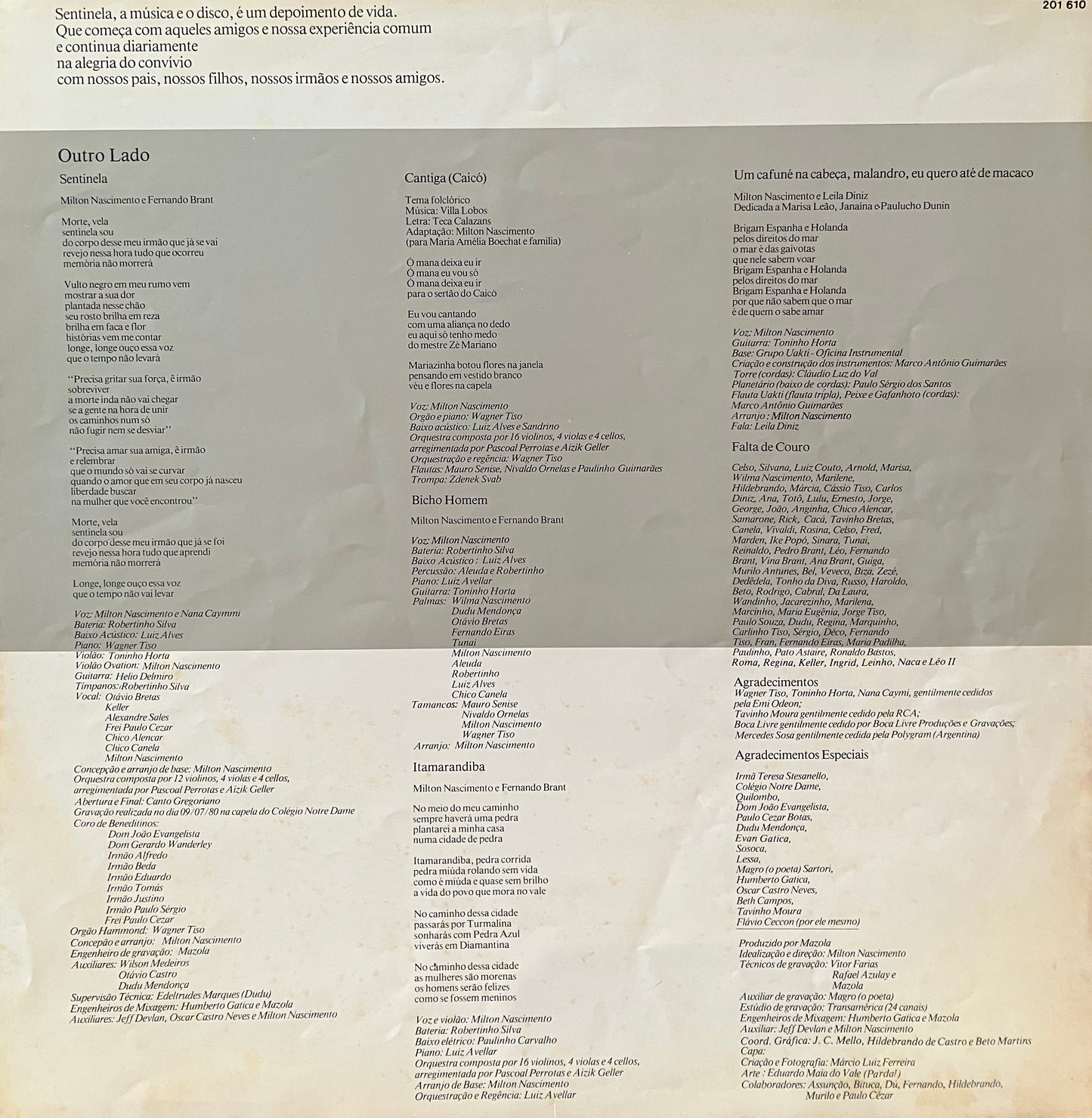 Milton Nascimento / Sentinela